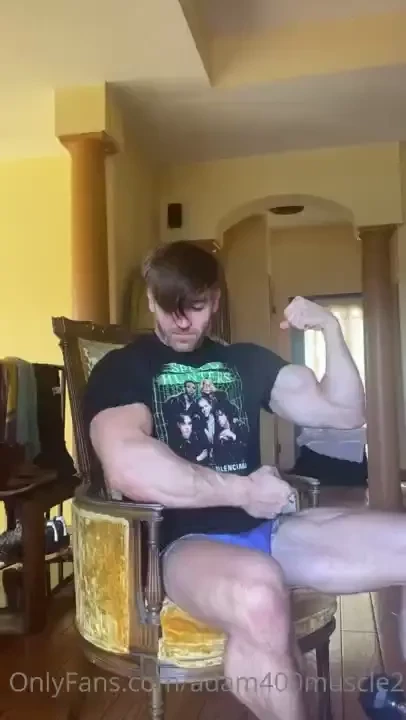 Watch me get crazy pumped and rip out of a designer t shirt nudity at 