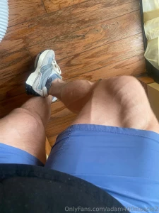 Got myself some new sneakers for the gym leg day today part 1