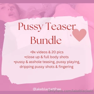 The pussy teasing bundle let me tease your dick using my holes watch