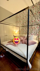 Romantic sex tape voyeur-style single angle he gets me naked licks my