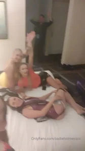 Partying with my friends at fetishcon