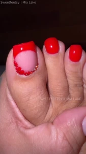 I love my valentine s day toes
