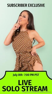 Tonight at 7 00 pst i will be doing a live show on my vip onlyfans it part 1