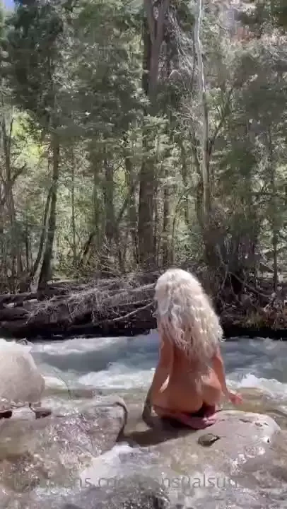 What would you do if you were hiking and you saw me naked in the river 