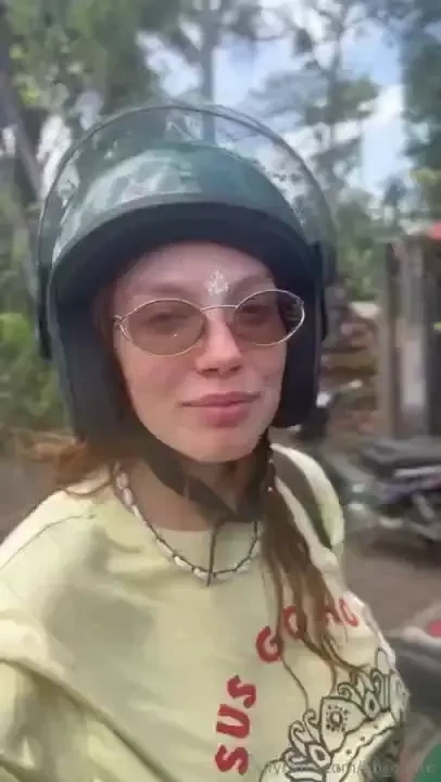 Mopeds are a total stress but my face is plastered with a big smile 