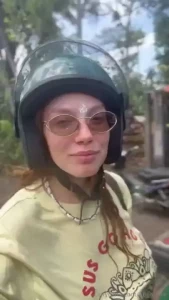 Mopeds are a total stress but my face is plastered with a big smile