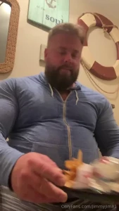 Come help big dad fill his massive tank of a gut