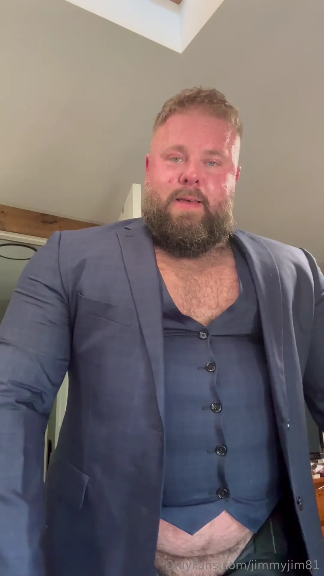 Dad ate too many doughnuts at sunday brunch and blew the buttons off 