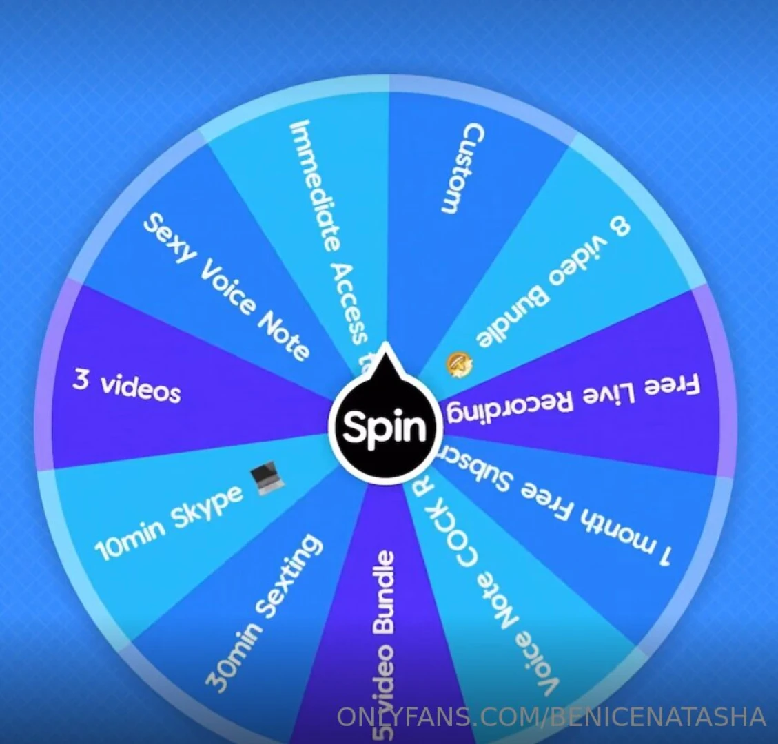 Spin the wheel are you feeling lucky baby lots of prizes and sexy 