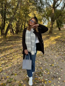 Enjoying a fall walk