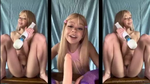 Slutty blonde aheago gf plays joi games heyyy daddy ur in for a treat