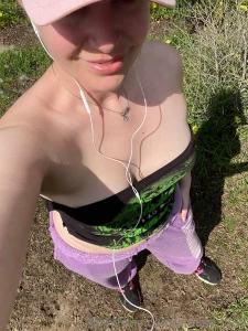 Rare spot of sunshine tube top weather i hope my tits don t fall out