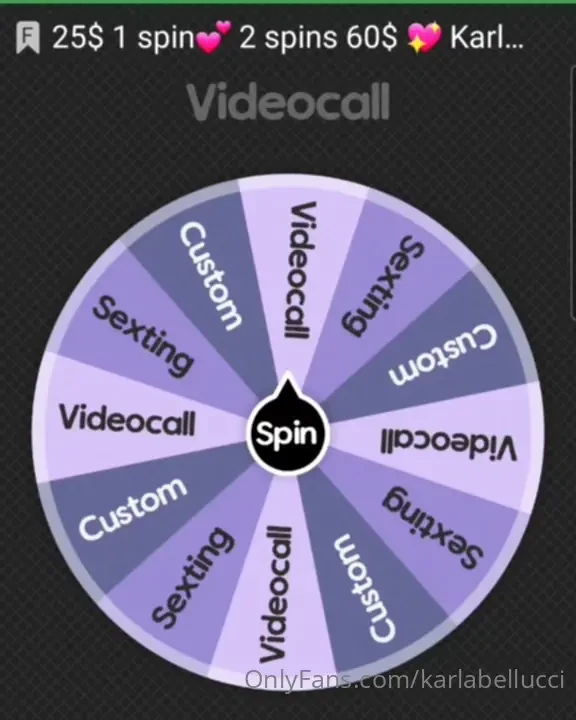 Always winner 1 spin only 25 2 spins 60 
