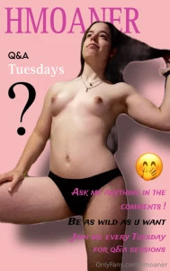 New thing i m starting which is q amp a tuesdays ask me anything be as