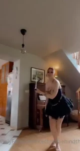 Practising for my sexy bachelor strip show