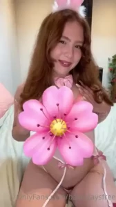 Naughty easter bunny is craving a big cock watch me suck and fuck my