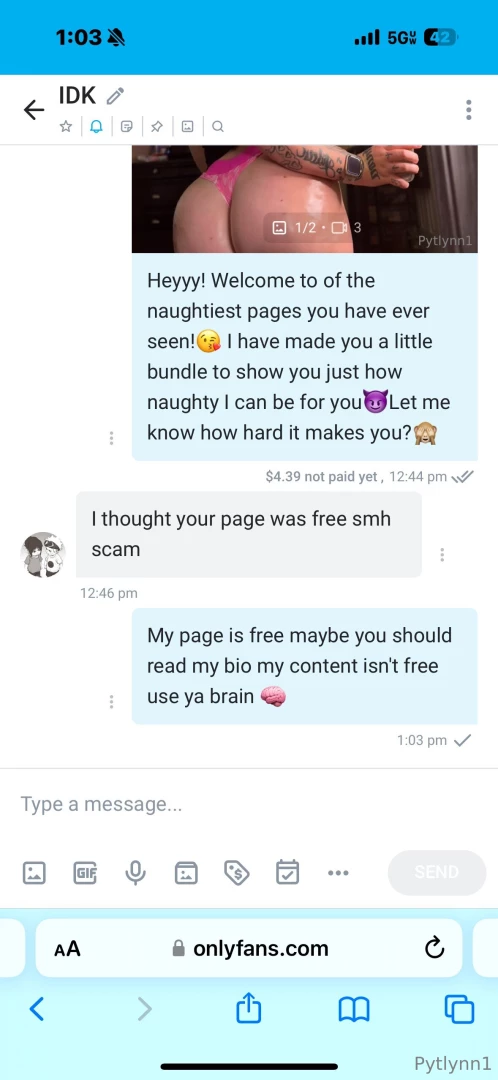 Read my bio or don t join my page simple sick of yall expecting free 