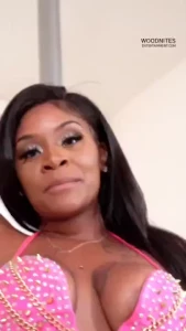 Big booty pornstar lickmykakez in pink 2 piece she s so sexy and i