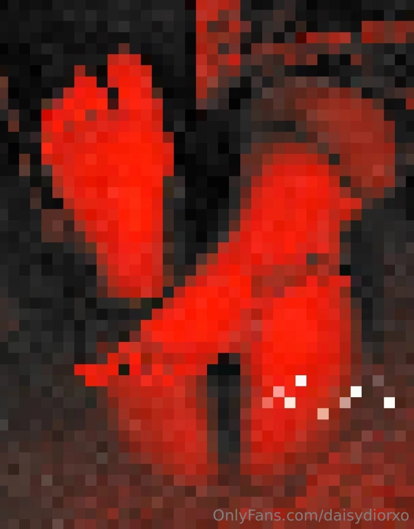 Sexy red soles with a hint of pussy lol 