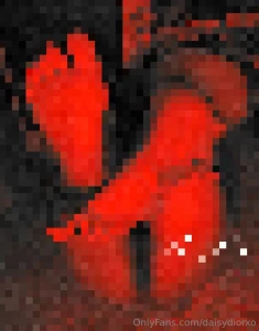 Sexy red soles with a hint of pussy lol