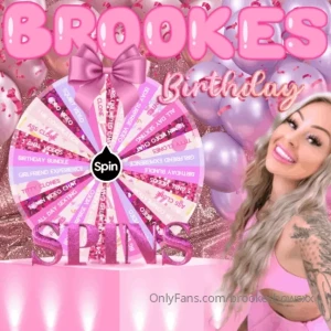 brookeshowsxx - Bday gone wild 1 spin 10 4 spins 30 i m getting generous in my old age 