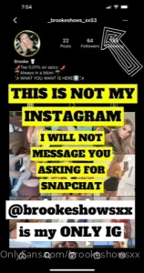 brookeshowsxx - This is not my insatgram account report as fake - 