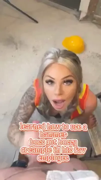 The boss said he only hired me for a slutty piece of ass to look rude part 1 