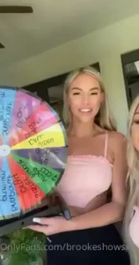 brookeshowsxx - Spin the sisters wheel baby live spins 