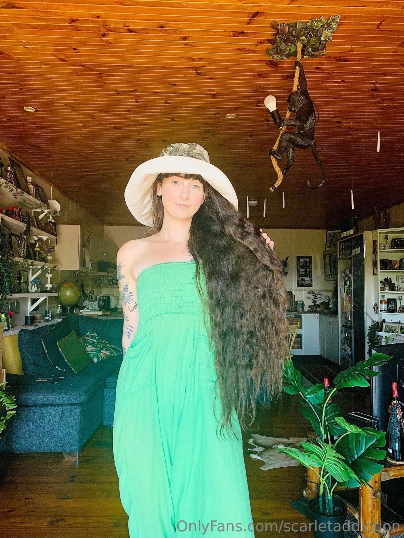 It s way too hot to wear clothing today except the sun hat of course part 2 