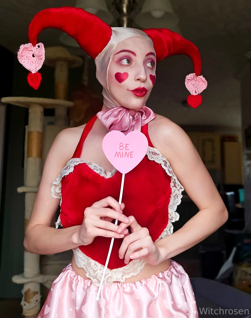 Part 1 of my valentines jester outfit this outfit was hard to sew but part 4 
