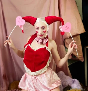 Part 1 of my valentines jester outfit this outfit was hard to sew but part 2