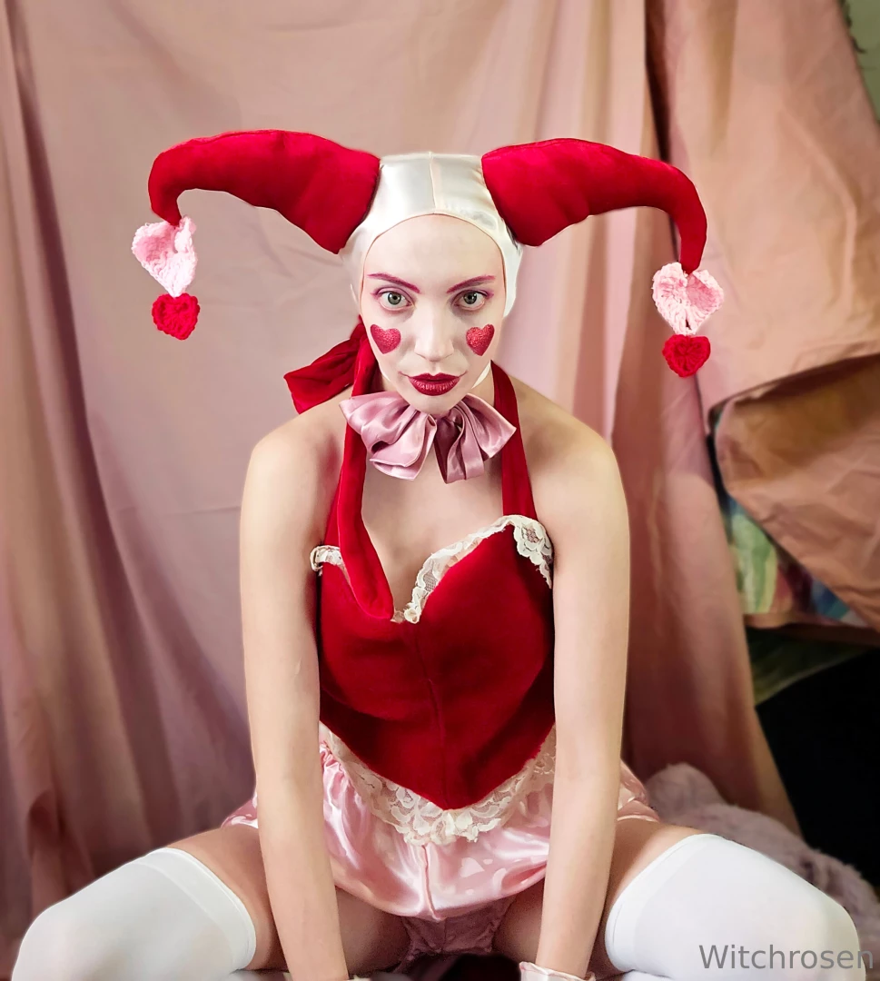 Part 1 of my valentines jester outfit this outfit was hard to sew but 