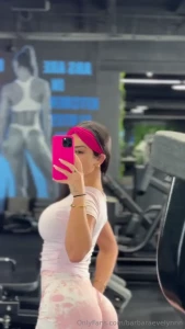 Pretty in pink and fierce in the gym