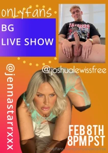 B g livestream with jennathestarr tomorrow on this account see you