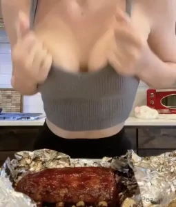 You ever just get so excited for ribs you decide to rub your titties