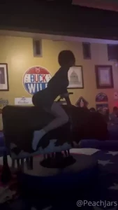 Rode a mechanical bull for the first time watch till the end it s