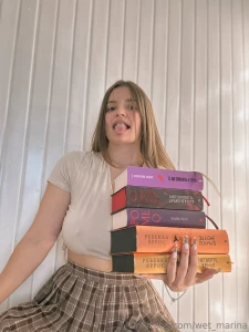 Today i m with the books but don t be too quick to think it s boring