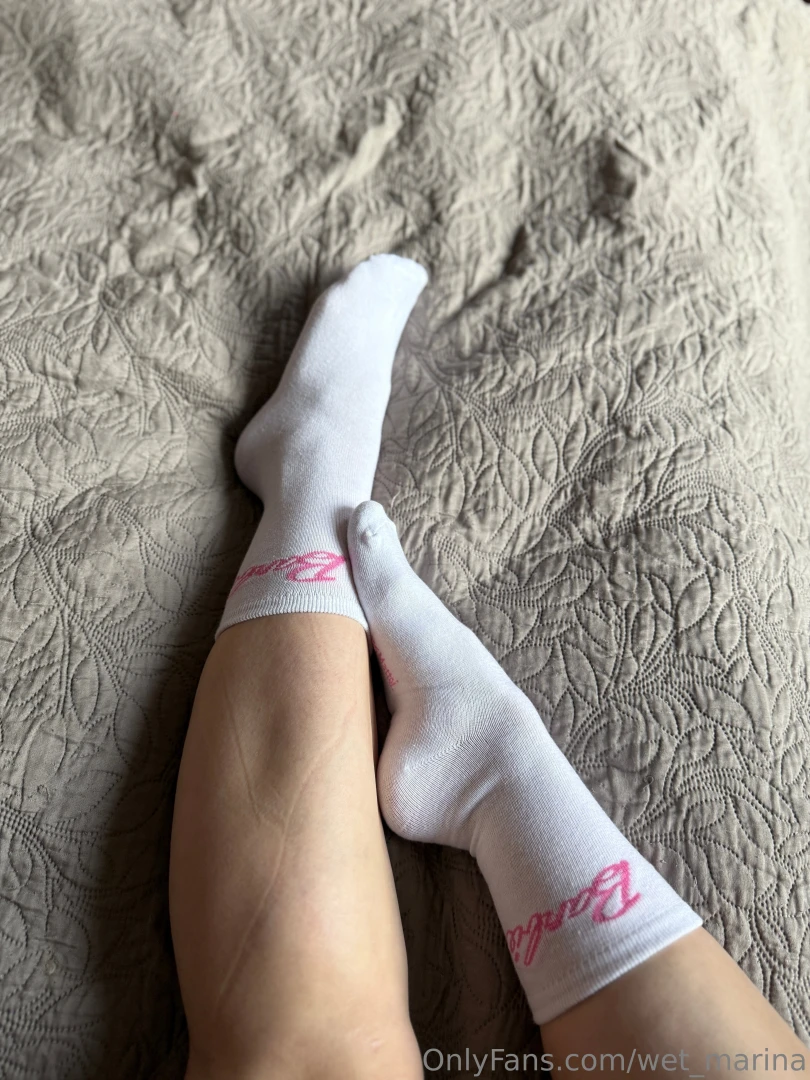 There s just something about my legs in socks maybe it s the contrast 