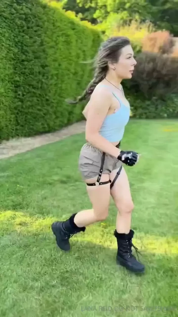 Lana croft is on a one-woman mission to save the world cum along and 