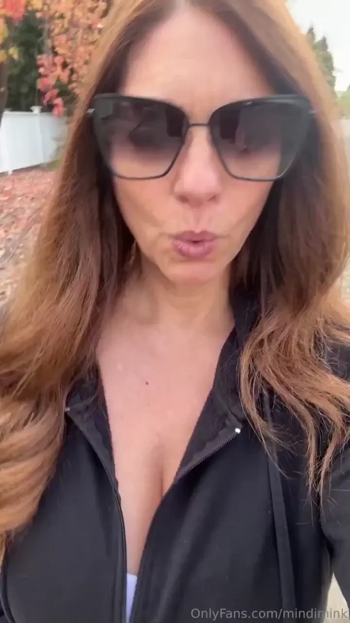 Titty tuesday fall strolls just hit different with autumn leaves all 