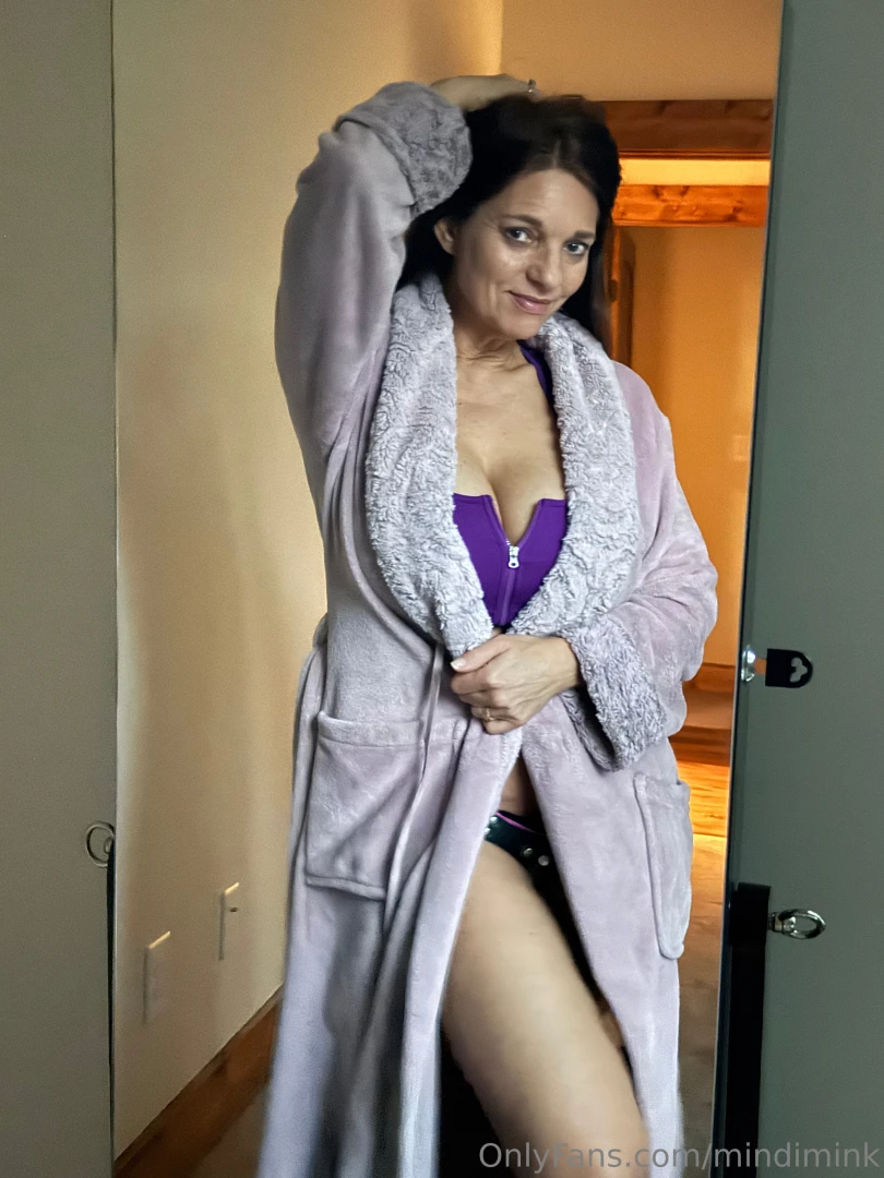 Wrapped up all cozy in my fuzzy robe but don t let this outfit fool 