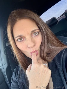 Caught in the act - just imagining something delicious