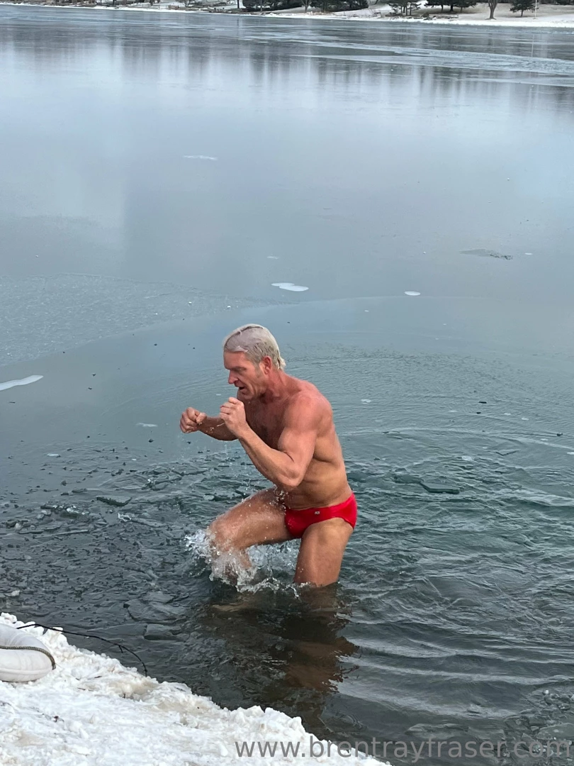 I went polar bear swimming this morning and boy was it effin cold 