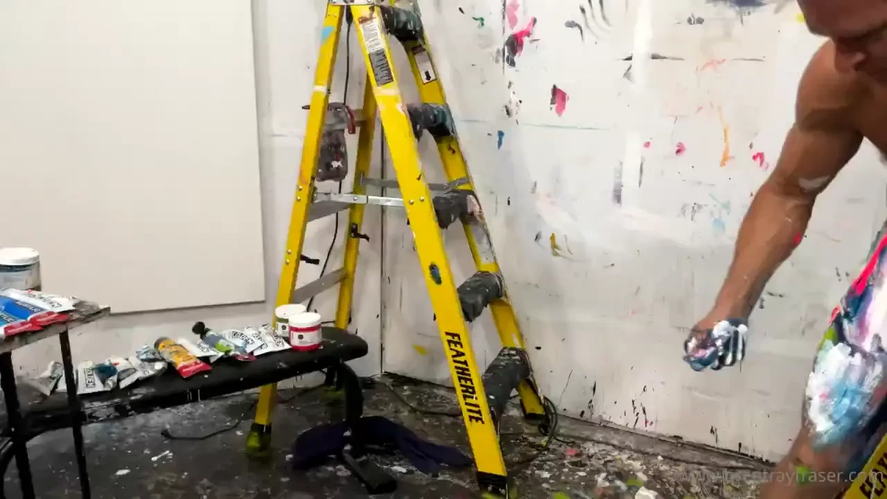 Moving on the 36x36 black canvas my cock is tender but he s hungry for part 2 