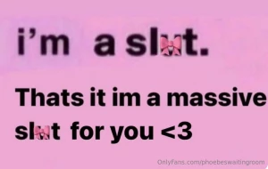 I love being a slut especially just for my partner