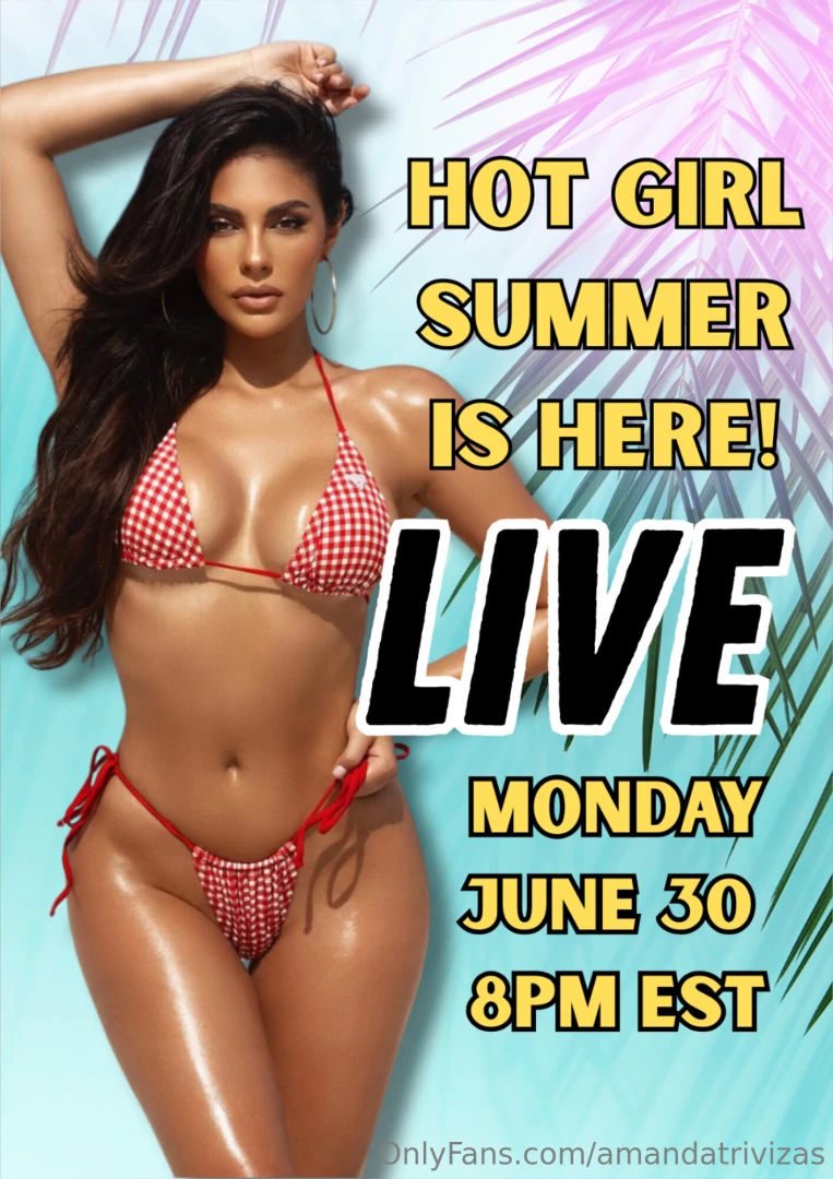 Can you make it to my live on monday 