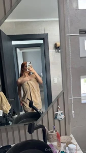 Still wet barely covered and thinking about how good your hands would