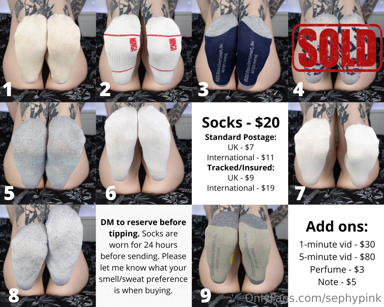 All my physical items panties stickers socks prints polaroids more in part 13 