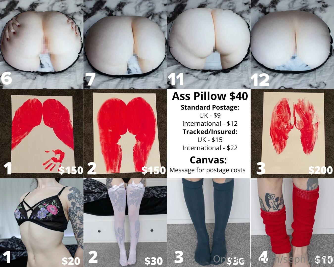 All my physical items panties stickers socks prints polaroids more in part 9 
