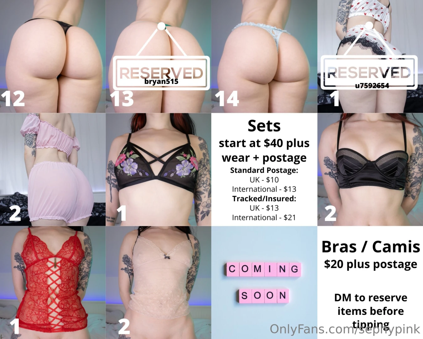 All my physical items panties stickers socks prints polaroids more in part 1 